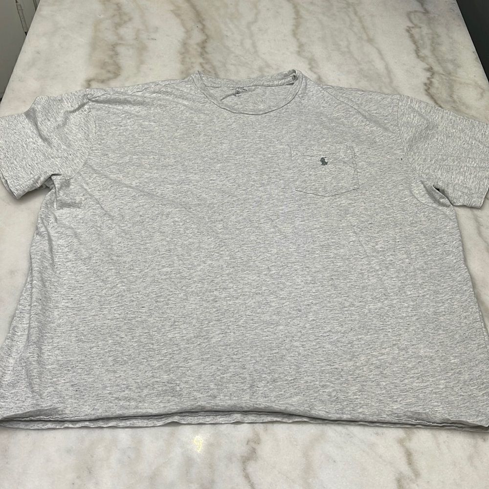 Polo Ralph Lauren Tee 2XB/BIG | Gray/Charcoal Logo with pocket